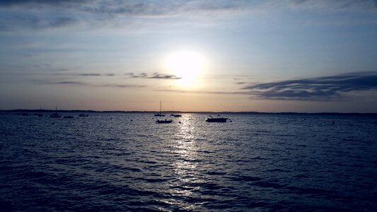 Landscape sea sunset photo