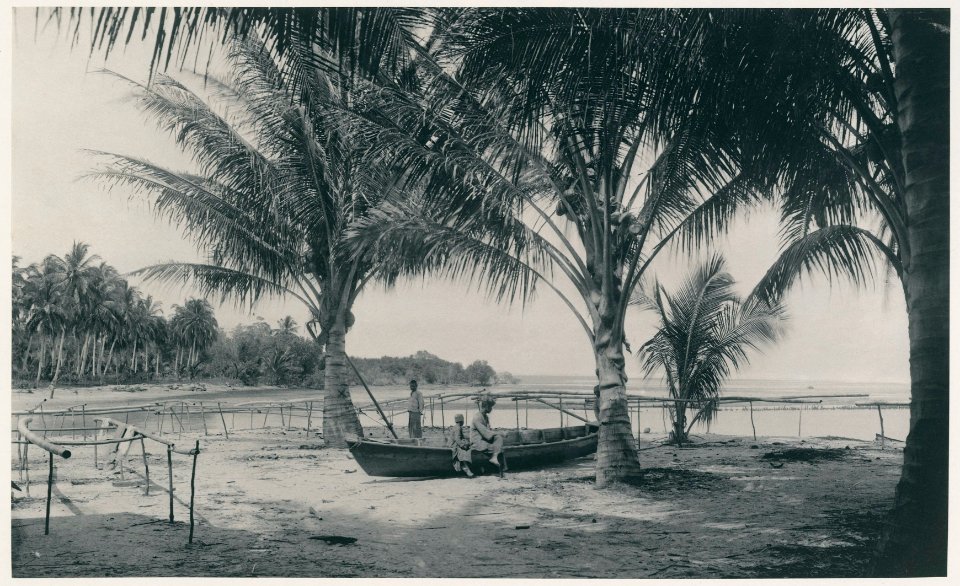 KITLV - 12604 - Kleingrothe, C.J. - Medan - The beach at Rantau Panjang in Deli - 1903