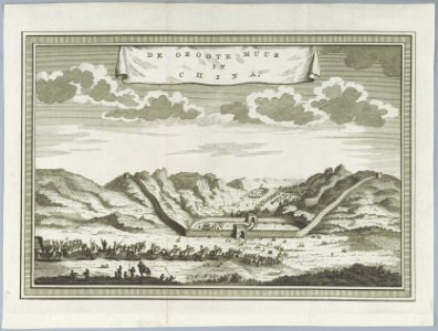 KITLV - 36D658 - The Great Wall of China - Copper engraving - Circa 1750