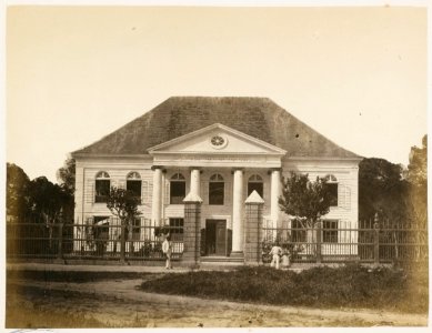 KITLV - 12680 - Dutch Israelite synagogue in Paramaribo - circa 1890