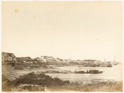 KITLV - 12688 - Waterkant in Paramaribo - circa 1890