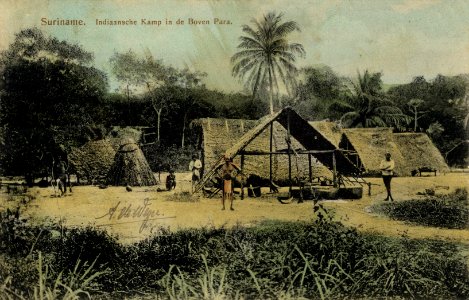 KITLV - 1405709 - Surinam. Indian Camp in the Upper Para. - 1895-1909