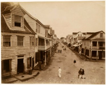 KITLV - 39022 - Muller, Julius Eduard - Paramaribo - The Watermolenstraat, Paramaribo - circa 1885
