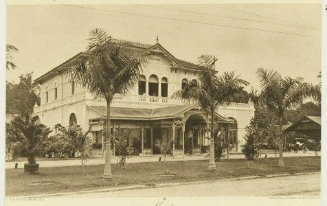 KITLV - 26912 - Kleingrothe, C.J. - Medan - Restaurant De Boer in Medan, Sumatra - circa 1905