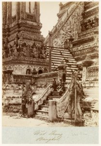 KITLV - 29194 - Lambert & Co., G.R. - Singapore - Wat Cheng Buddhist temple at Bangkok - circa 1897 photo