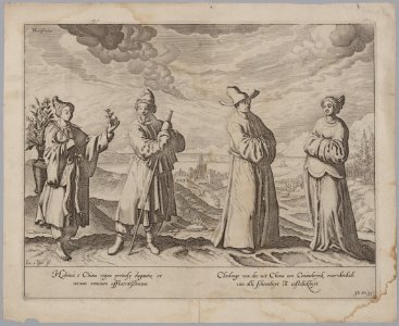 KITLV - 51T6 - Clothes from China, a kingdom overflowing with beauty and magnificence - Copper engraving - 1604