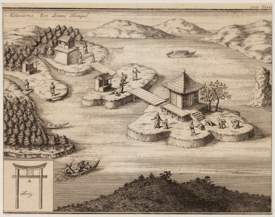 KITLV - 51W3 - Matsusuma, a Sintos Temple - Copper engraving - 1729