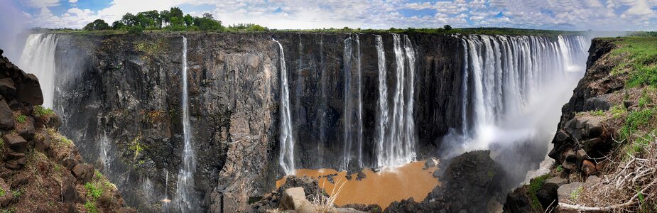 Nature national park waterfall