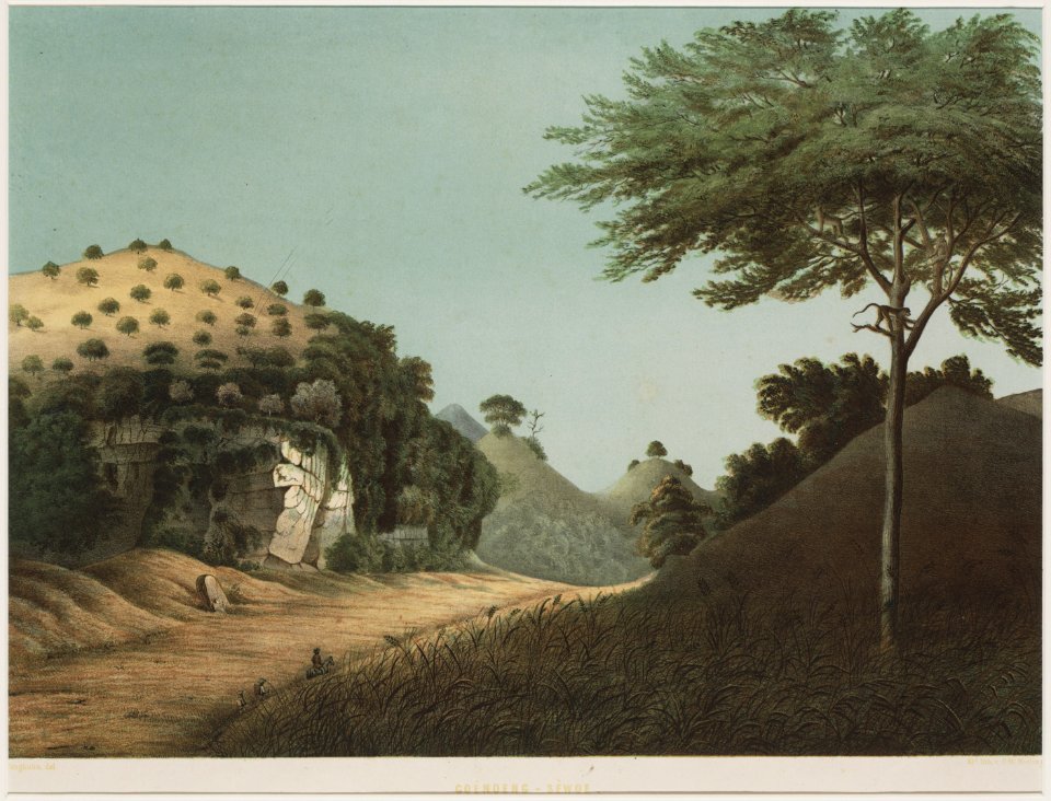 KITLV - 50H1 - Junghuhn, Franz Wilhelm (1809-1864) - Mieling, C.W. - Gunung Sewu - Colour lithography - 1853-1854