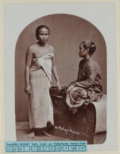 KITLV - 6545 - Lambert & Co., G.R. - Singapore - Malaysian women in the Straits Settlements - circa 1890
