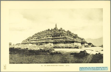 KITLV - 37351 - Demmeni, J. - Tulp, De - Haarlem - Borobudur in Central Java - 1911