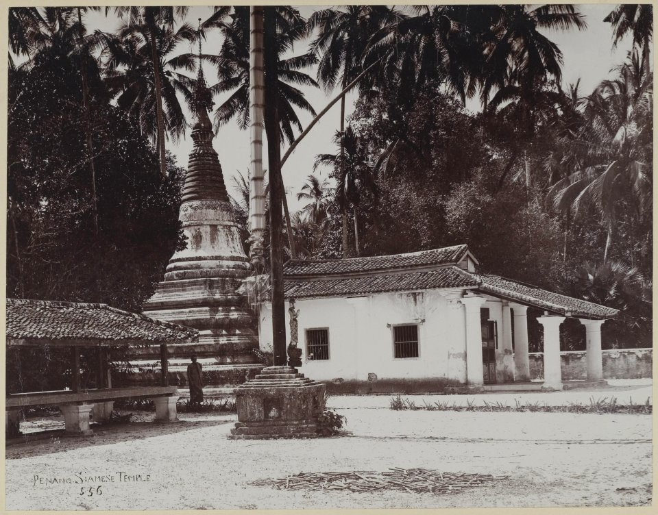 KITLV - 7529 - Lambert & Co., G.R. - Singapore - Siamese Temple, Pulau Tikus, Penang - circa 1900