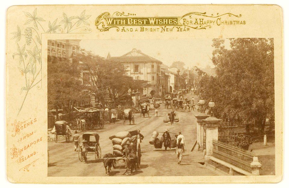 KITLV - 29182 - Cityscape of Singapore - 1895