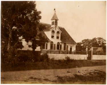 KITLV - 39043 - Muller, Julius Eduard - Paramaribo - The Wanica Church on the Gemenelandsweg in Paramaribo - circa 1885
