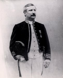 KITLV - 33043 - Maurice Adriaan de Savornin Lohman, governor of Surinam (1889-1891) - circa 1890