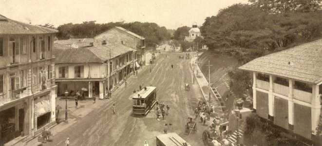 KITLV - 79925 - Kleingrothe, C.J. - Medan - Tanjong Pagar Road in Singapore - circa 1910