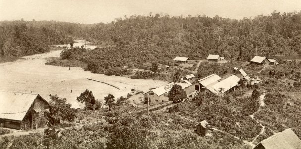 KITLV - 79969 - Kleingrothe, C.J. - Medan - Raub Gold Mining Company, gold mine at Raub in Pahang, Malaysia - circa 1910