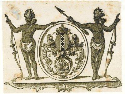 KITLV - 36A28 - Coat of arms of Surinam - Engraving - Circa 1796