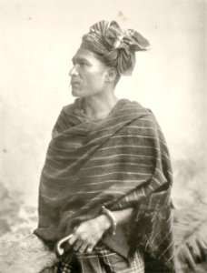 KITLV - 80254 - Kleingrothe, C.J. - Medan - Batak district headman (Penghulu), probably in the east coast of Sumatra - 1898