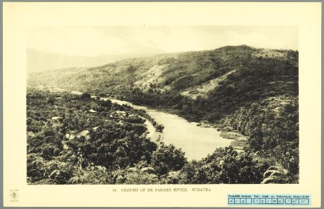 KITLV - 37381 - Demmeni, J. - Tulp, De - Haarlem - The River Padang on Sumatra - 1911