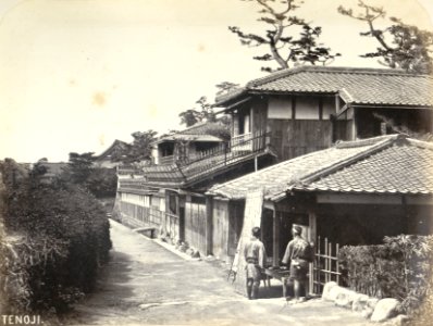 KITLV - 83037 - Houses at Tennoji in Japan - before 1880 photo