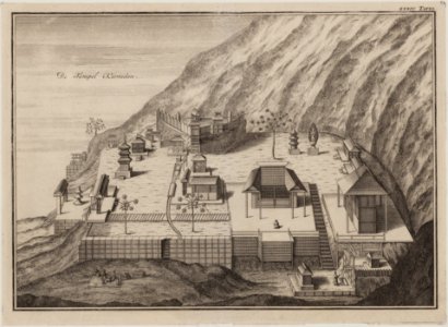 KITLV - 51W10 - Kiomidsu temple, Japan - Copper engraving - 1729