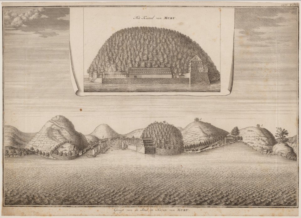 KITLV - 51W6 - View of the City and Port of Muru - Copper engraving - 1729