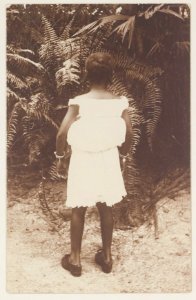 KITLV - 5352 - Creole girl in underwear used underneath the kotomisi costume in Surinam - circa 1900