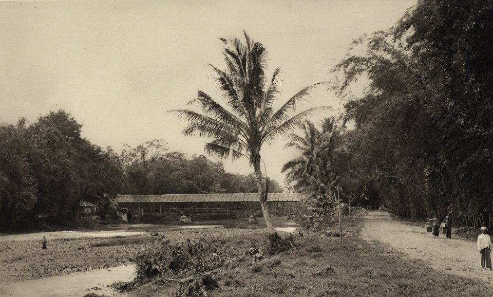 KITLV - 88303 - Kleingrothe, C.J. - Medan - Bridge over a river near the plantation of Belawan Deli Company in Deli - 1905