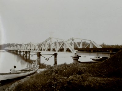 KITLV - 86743 - Stafhell & Kleingrothe - Medan-Deli - Bridge of the Deli Railway Company over the Deli River - circa 1900