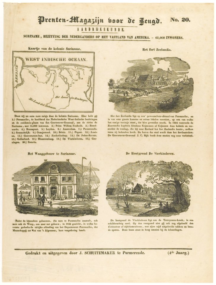 KITLV - 37C49 - Page entitled Surinam, possession of the Dutch on the American continent - Woodcut - 1844