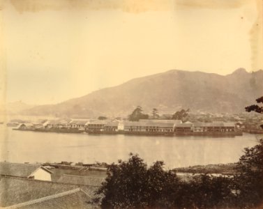 KITLV - 89931 - Beato, Felice - Dejima at Nagasaki in Japan - presumably 1863-1865