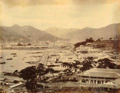 KITLV - 89937 - Beato, Felice - Dejima at Nagasaki in Japan - presumably 1863-1865