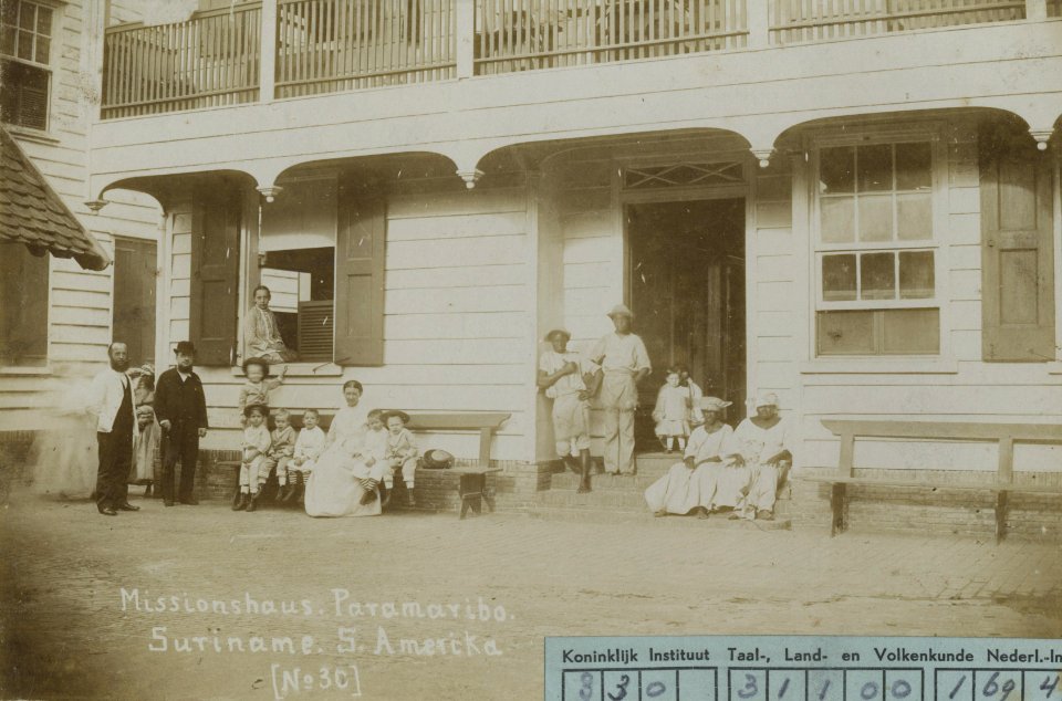 KITLV - 91579 - Mission House in Paramaribo - circa 1880