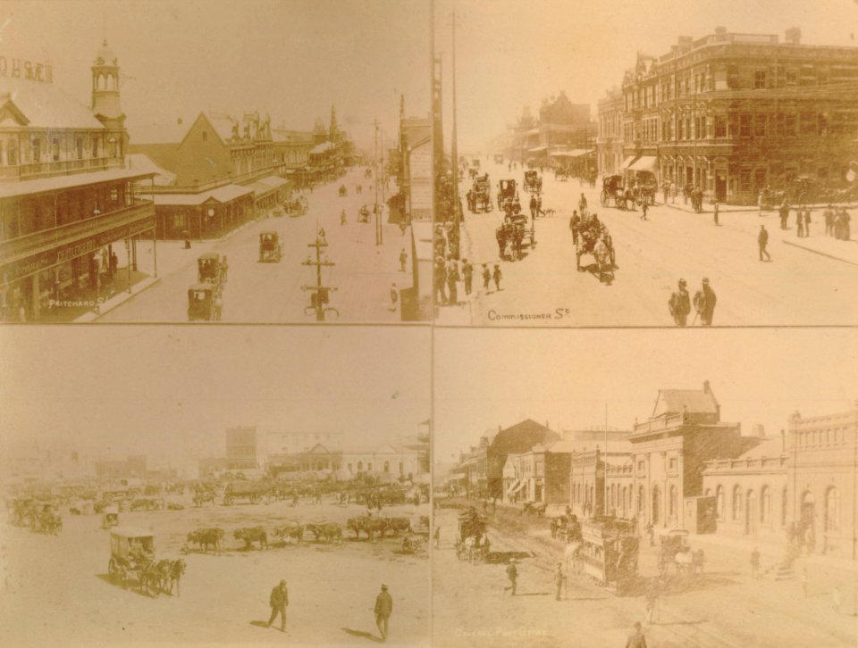 KITLV - 89924 - Four photographs of streets, presumably in Pretoria - before 1880