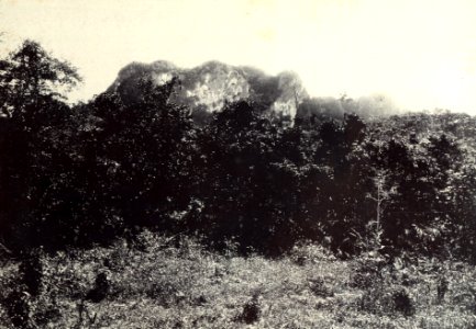 KITLV - 408005 - Demmeni, J. - Mountain photographed during the Borneo expedition led by Dr. A. W. Nieuwenhuis - 1896-1897