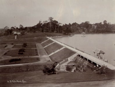 KITLV - 50203 - Lambert & Co., G.R. - Singapore - Water reservoirs in Singapore - circa 1900 photo