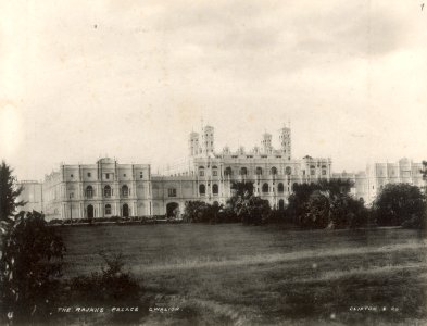 KITLV 377944 - Clifton and Co. - Jai Vilas Palace in Gwalior in North India - Around 1890 photo