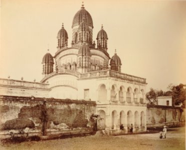 KITLV 91933 - Samuel Bourne - Ramnath temple at Kali Ghat in Calcutta in India - Around 1860-1870 photo