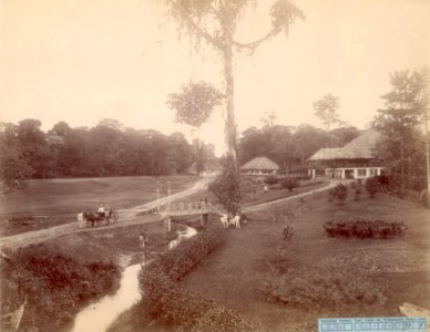 KITLV - 91798 - Stafhell & Kleingrothe - House of the chief administrator of tobacco plantation Arendsburg in Deli - circa 1895