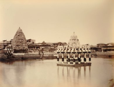 KITLV 92072 - Unknown - Parthasarathy temple in Madras, India - Around 1870