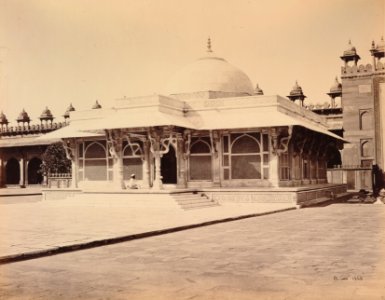 KITLV 92144 - Samuel Bourne - Sheikh Salim Chishti shrine at Fatehpur Sikri in India - Around 1870
