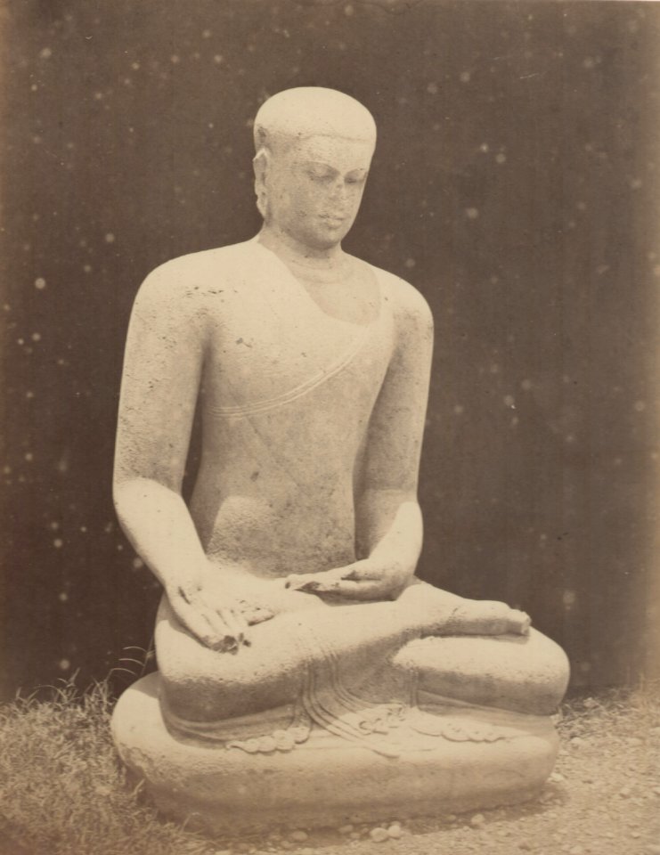 KITLV 115012 - Isidore van Kinsbergen - Seated Buddha at the residential home at Kediri - 1866-12-1867-01