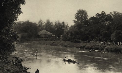 KITLV - 88328 - Kleingrothe, C.J. - Medan - Administrator's house of the plantation Pungai of the Deli Company at Bingai in Deli - 1905