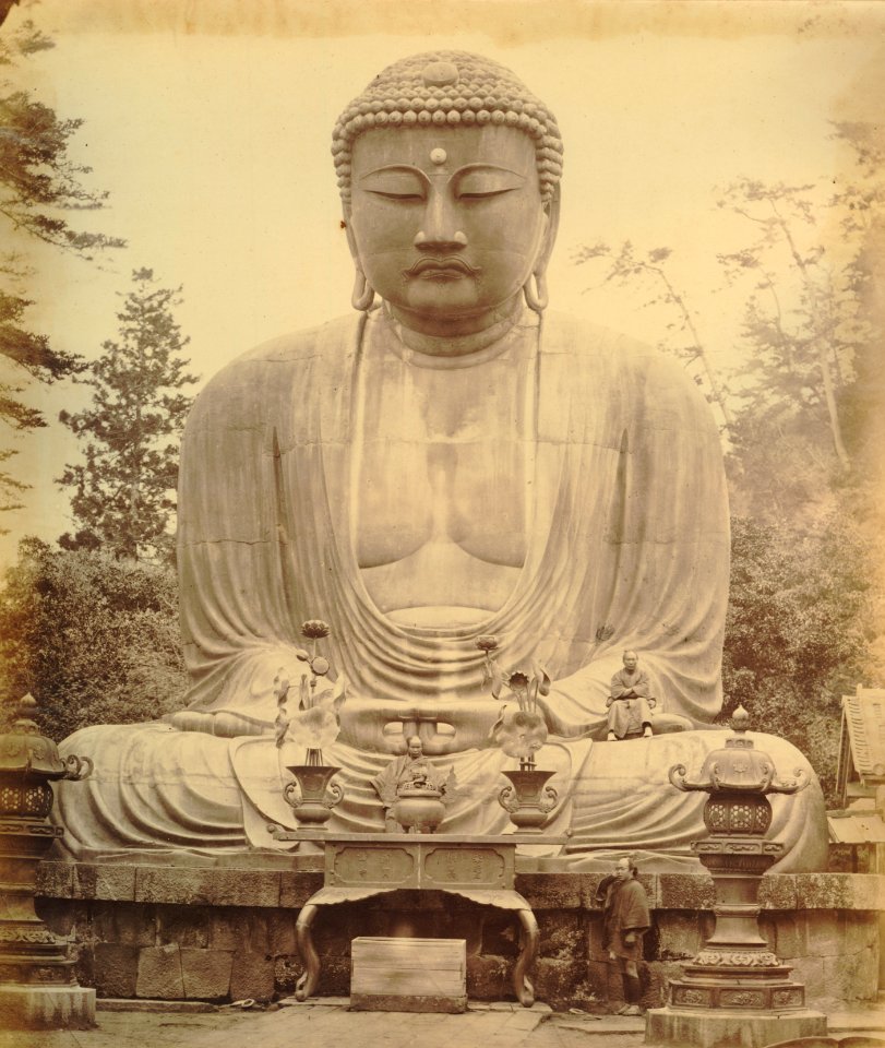 KITLV - 89895 - Beato, Felice - Buddha at Kamakura in Japan - presumably 1863-1865