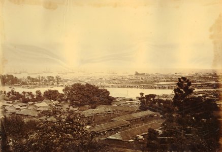 KITLV - 89920 - Beato, Felice - Port at Kanagawa in Japan - presumably 1863-1865