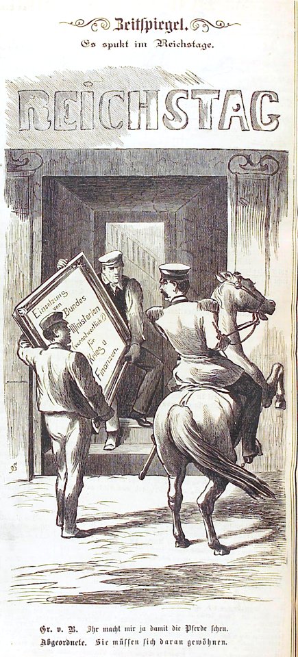 Kladderadatsch 1869 0132 reichstag bundesministerien