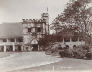 KITLV - 91763 - Lambert & Co., G.R. - Singapore - Palace of the Prince of Kuching in Sarawak - circa 1890