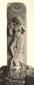 KITLV 87939 - Unknown - Relief on a pillar of the Bharhut stupa in British India - 1897