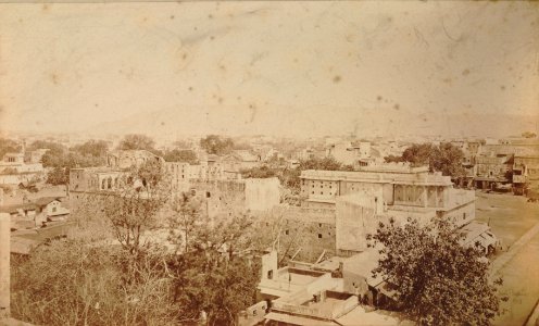 KITLV 92010 - Bourne and Shepherd - Streets at Jaipur in India - Around 1860